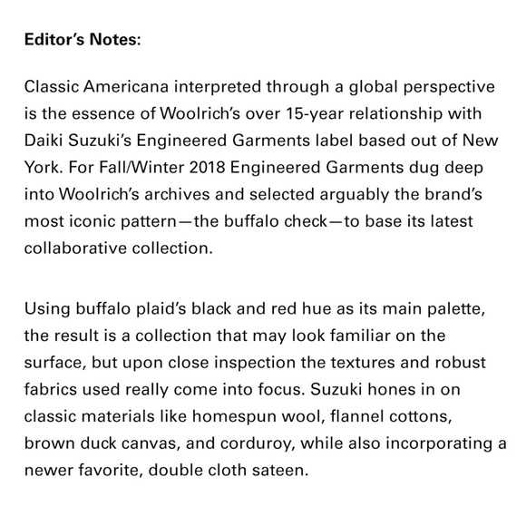 Engineered Garments x Woolrich FW18 Black & Red Buffalo Check Wool Cape Coat - Picture 6 of 13